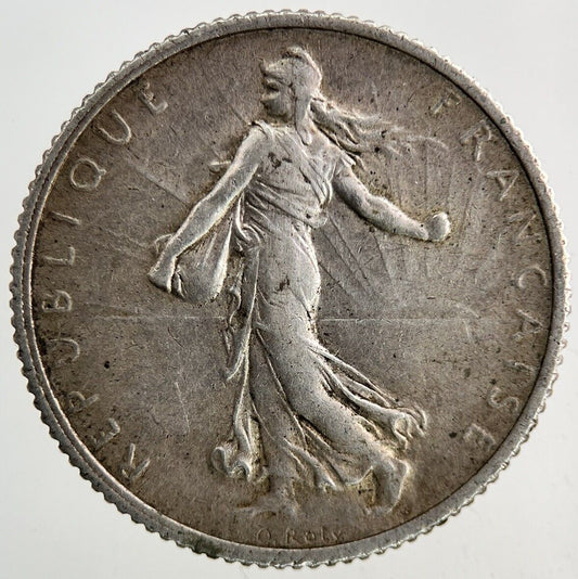 1918 France 1 Franc Silver Coin | Fine Collectable Grade