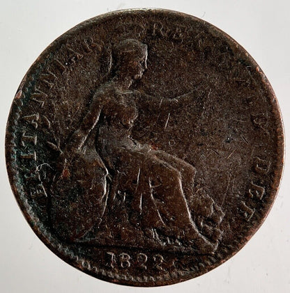 1822 George IV Farthing Coin | Collectable Grade