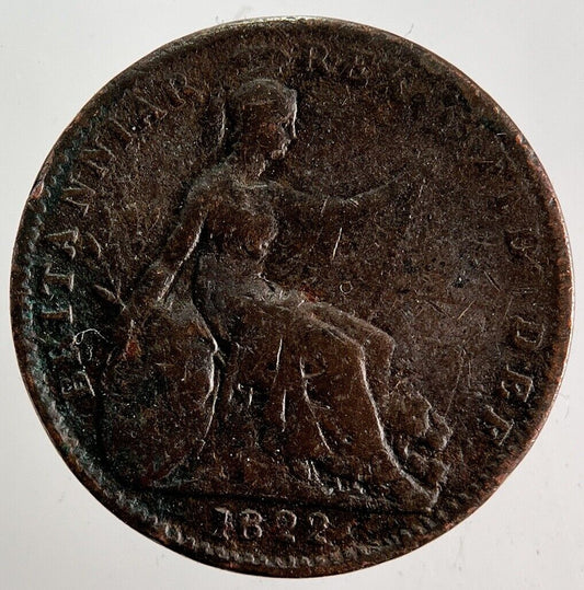 1822 George IV Farthing Coin | Collectable Grade
