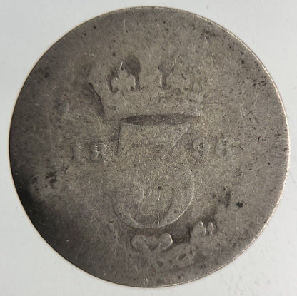 1896 Victoria Threepence Silver Coin | Fair Grade