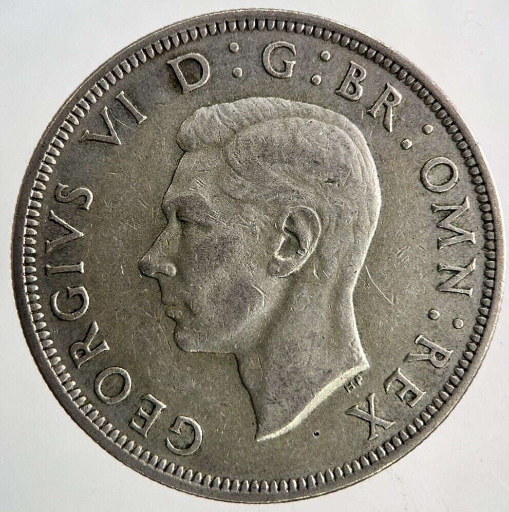1945 George VI Half - Crown Silver Coin | Fine Collectable Grade