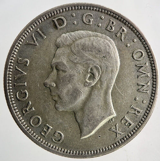 1945 George VI Half - Crown Silver Coin | Fine Collectable Grade