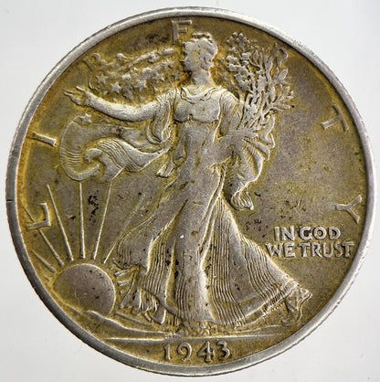 1943 - S US USA Liberty Half Dollar Silver Coin | Very High Grade | a6198