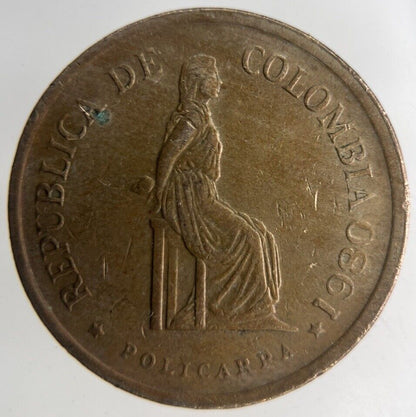 1985 Colombia 5 Pesos Coin | Very High Grade