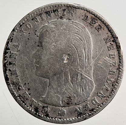 1897 Netherlands 10 Cents Silver Coin | Collectable Grade | a3756