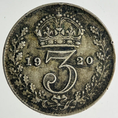 1920 George V Threepence Silver Coin | Fine Collectable Grade