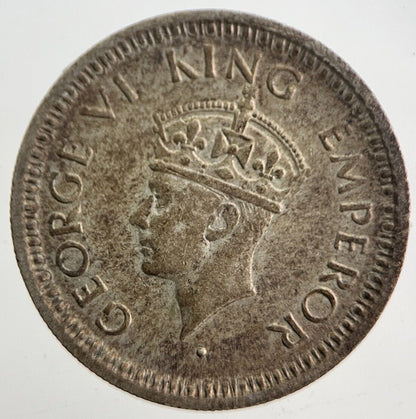1945 Indian 1/4 Quarter Rupee Silver Coin | Very High Grade | a4700