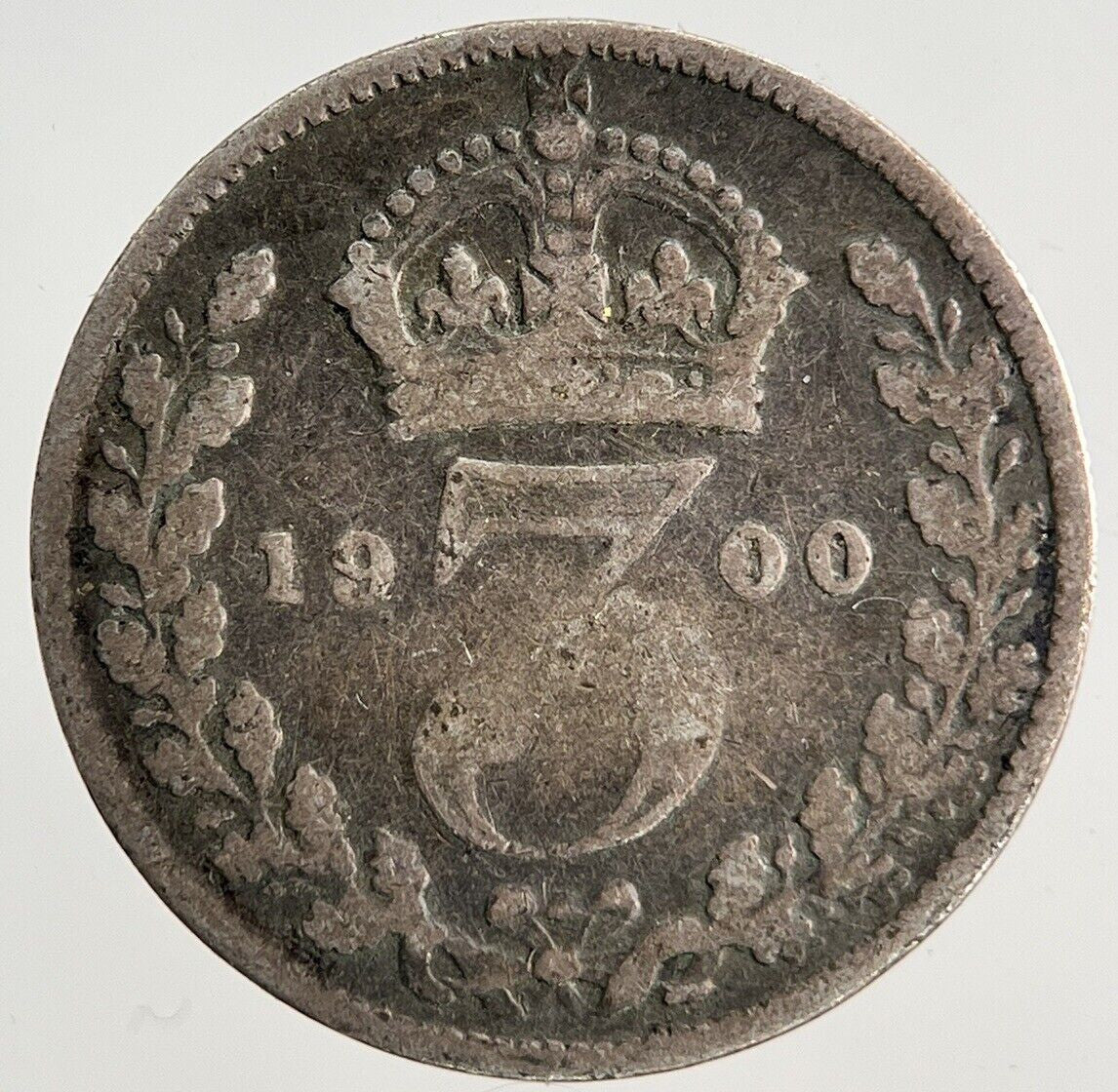 1900 Victoria Threepence Silver Coin | Collectable Grade