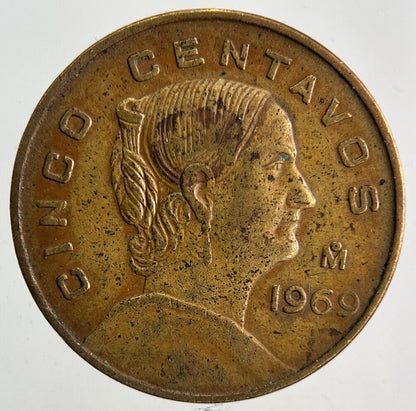 1969 Mexico Cinco 5 Centavos Coin | Fine Collectable Grade