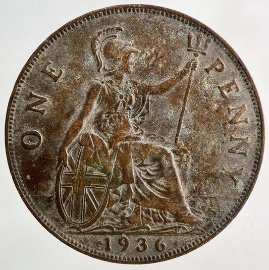 1936 George V One Penny Coin | Fine Collectable Grade