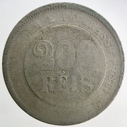 1889 Brazil 200 Reis Coin | Fair Grade