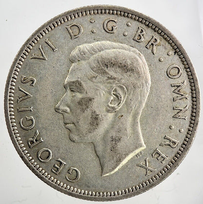 1939 George VI Half - Crown Silver Coin | Fine Collectable Grade