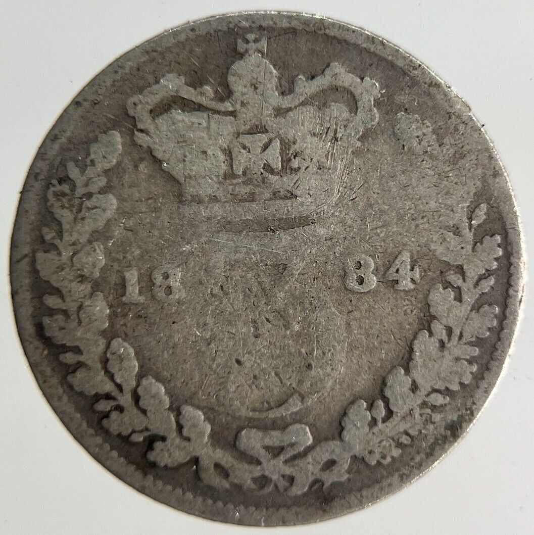 1884 Victoria Threepence Silver Coin | Collectable Grade