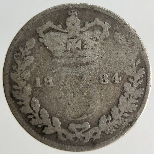 1884 Victoria Threepence Silver Coin | Collectable Grade