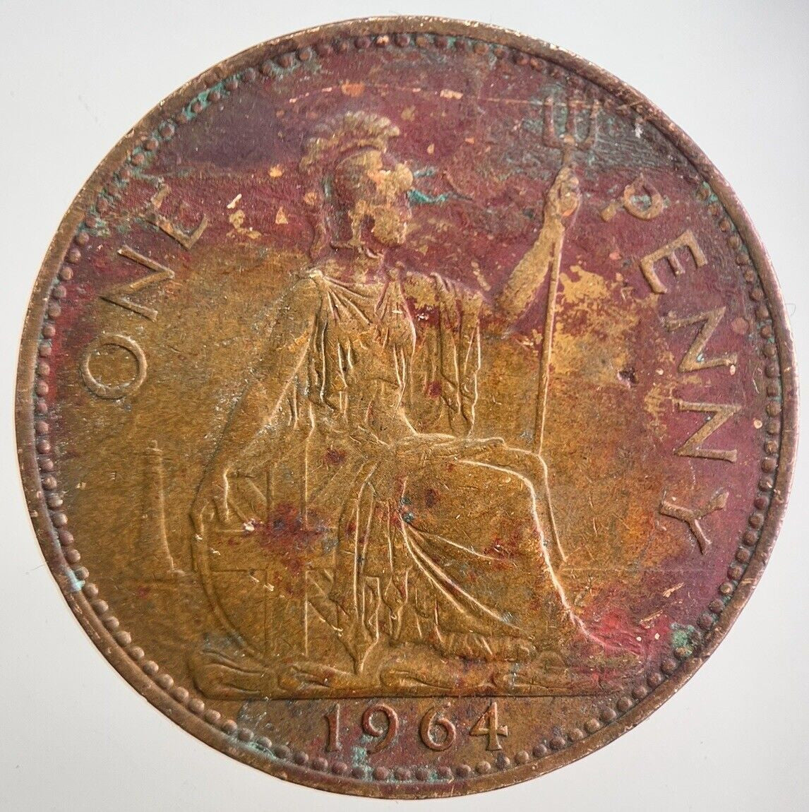 1964 Elizabeth II Penny Coin | Fine Collectable Grade | a7771