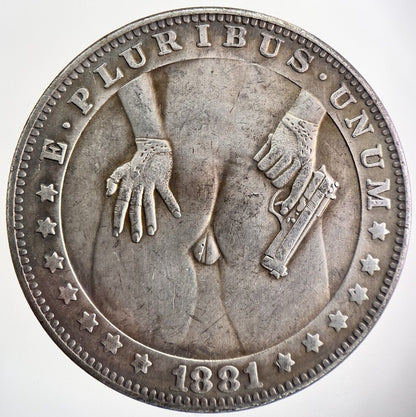 American Morgan Dollar Style Naked Nude Woman Coin | Collectable Grade | a3963