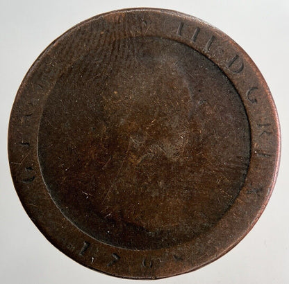 1798 Isle of Man Half - Penny Coin | Fair Grade