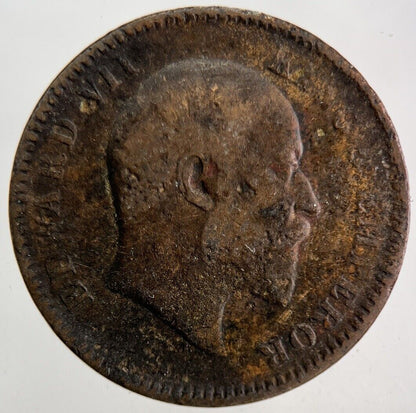 1908 India One Quarter Anna Coin | Fine Collectable Grade