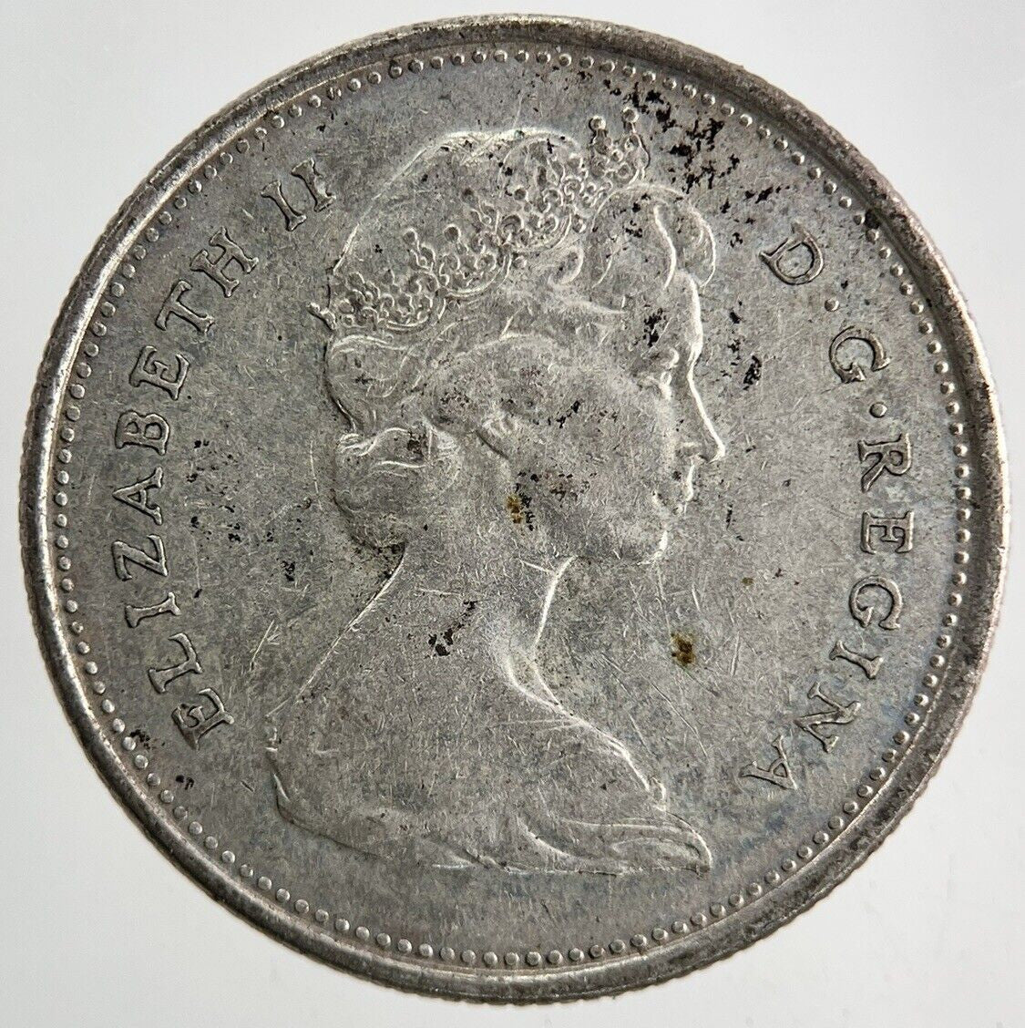 1968 Canada 25 Cents Silver Coin | Fine Collectable Grade