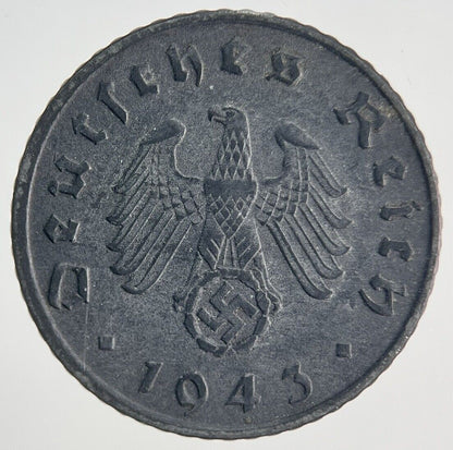 1943 - A Germany Nazi 5 Pfennig Coin | Fine Collectable Grade | a1903