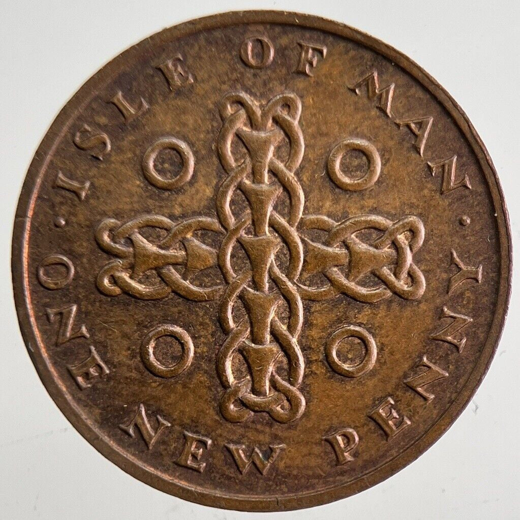 1975 Isle of Man 1p Penny One Pence Coin | Very High Grade | a4806