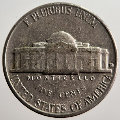 1961 US USA Nickel 5 Cents Coin | Collectable Grade | a1406