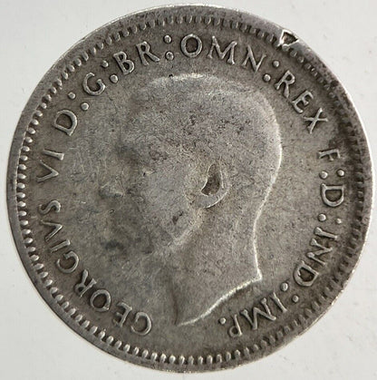 1943 Australia Threepence Silver Coin | Fine Collectable Grade