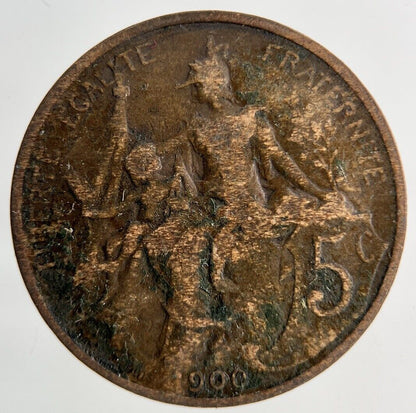 1900 France 5 Centimes Coin | Collectable Grade