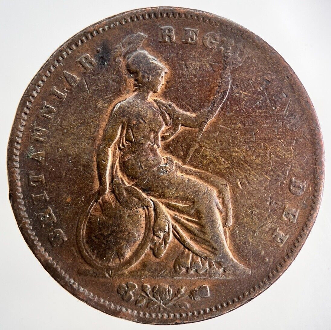 1853 Victoria One Penny Coin | Fine Collectable Grade