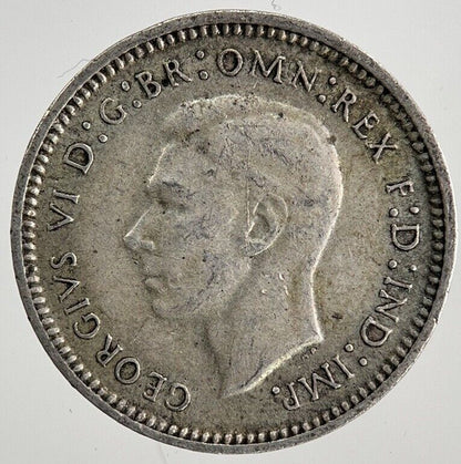 1943 Australia Threepence Silver Coin | Fine Collectable Grade