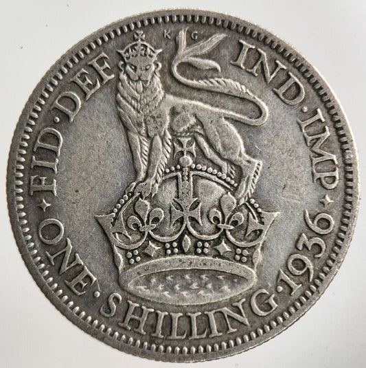 1936 George V Shilling Silver Coin | Collectable Grade