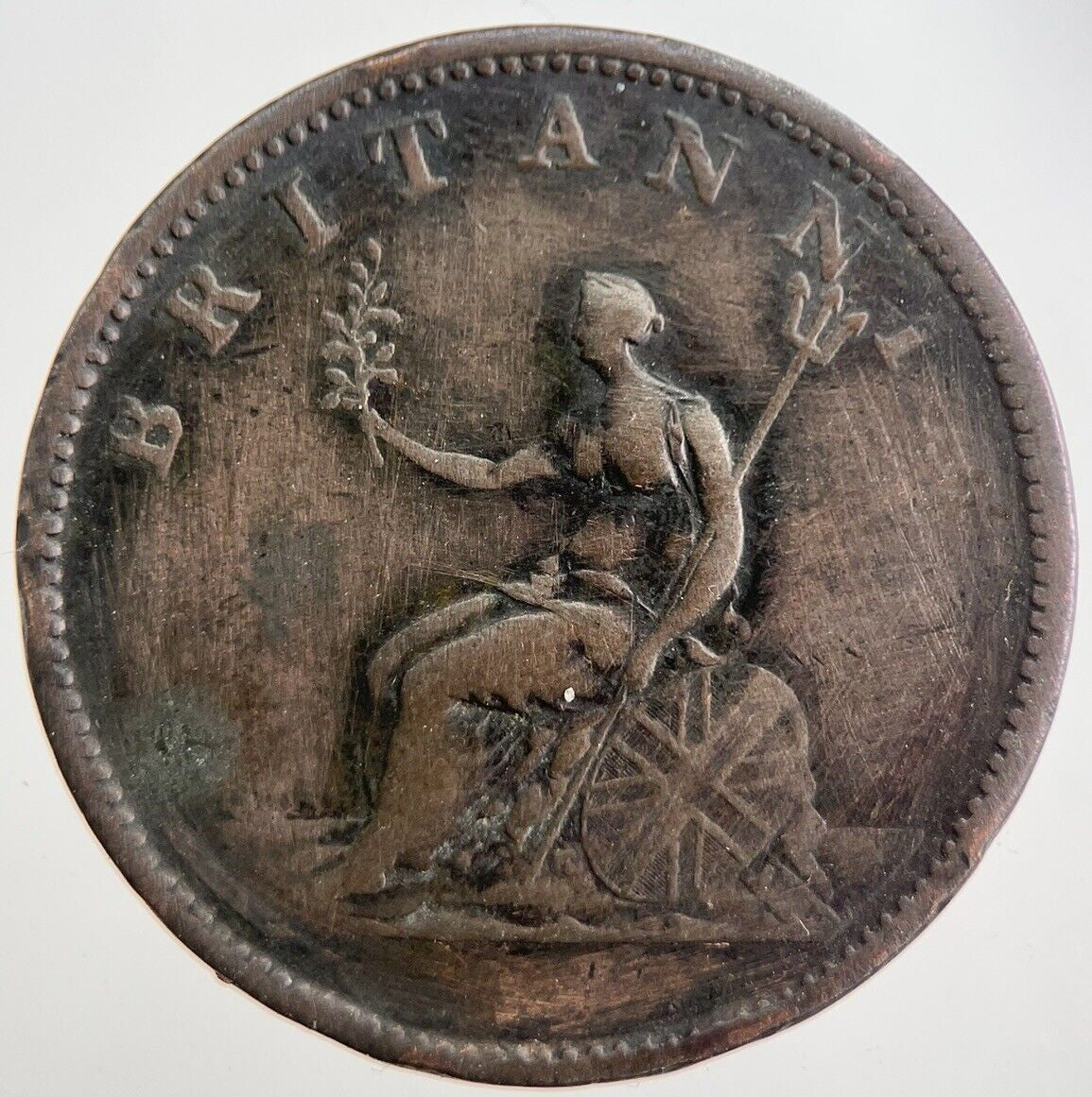 1806 George 3rd III Half - Penny British Coin | Collectable Grade | a7538