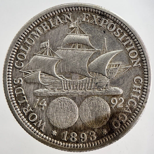 1893 US Columbian Expodition Half Dollar Silver Coin | Very High Grade | a6199