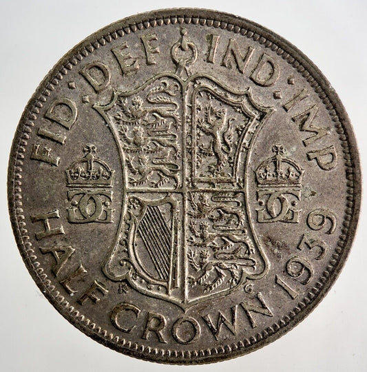 1939 George VI Half - Crown Silver Coin | Very High Grade