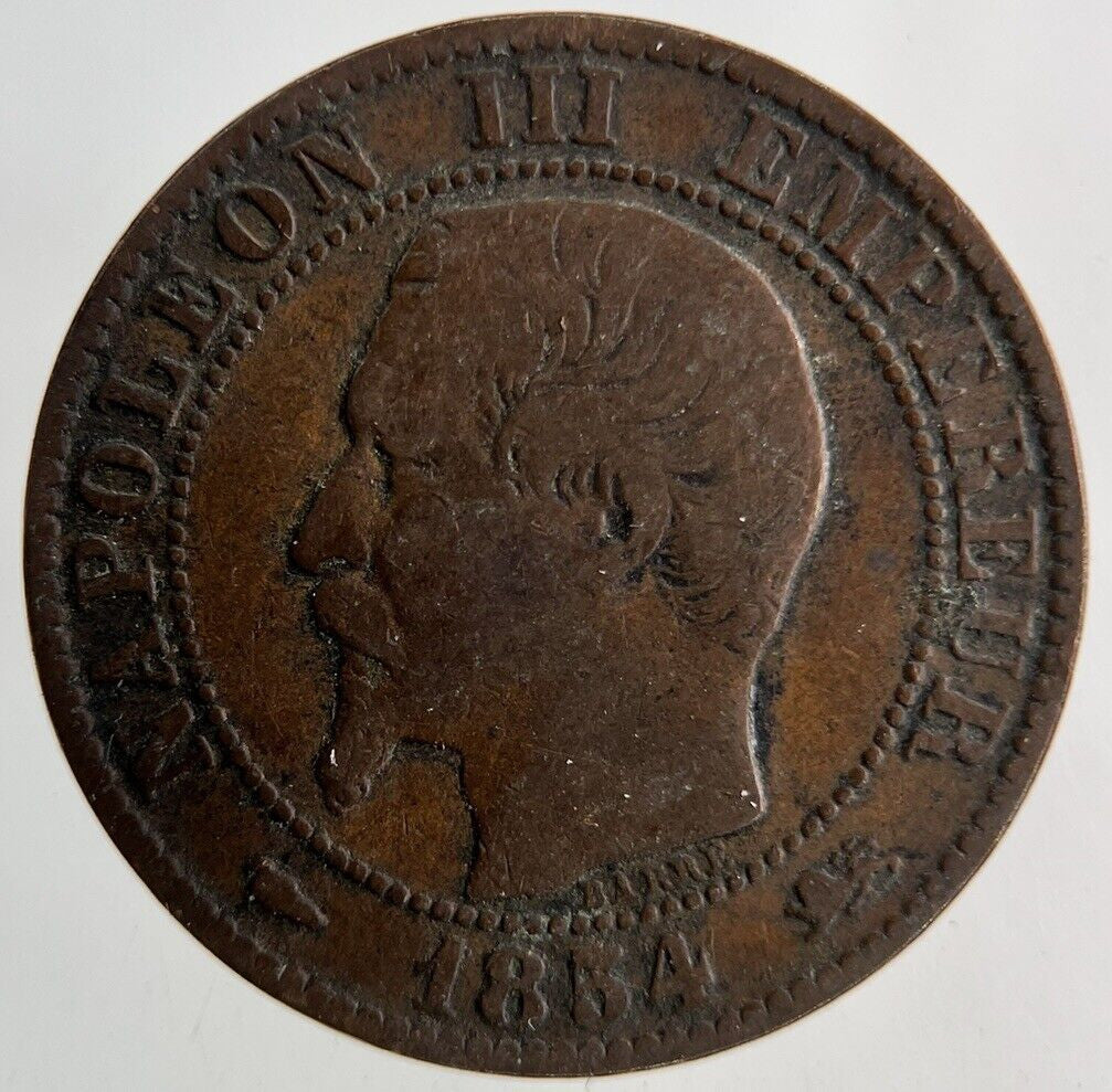 1854 France 5 Centimes Coin | Fine Collectable Grade