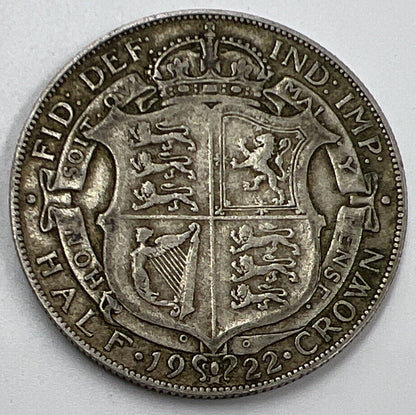 1922 George V Half - Crown Silver Coin | Collectable Grade