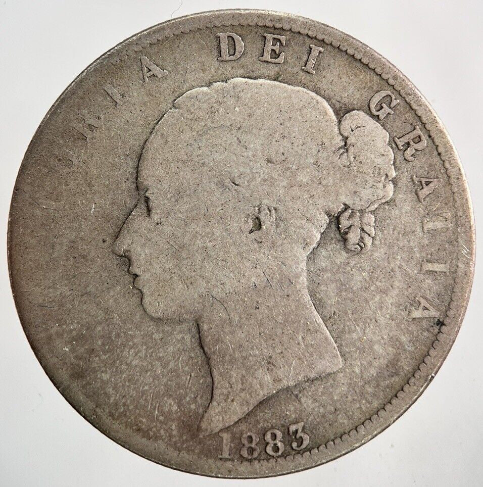1883 Victoria Half - Crown Silver Coin | Collectable Grade
