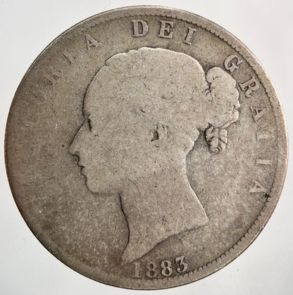 1883 Victoria Half - Crown Silver Coin | Collectable Grade