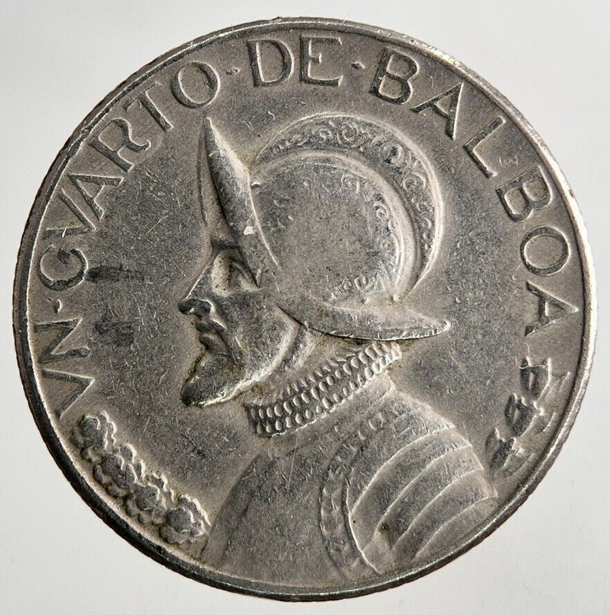1975 Panama Quarter 1/4 Balboa Coin | Fine Collectable Grade