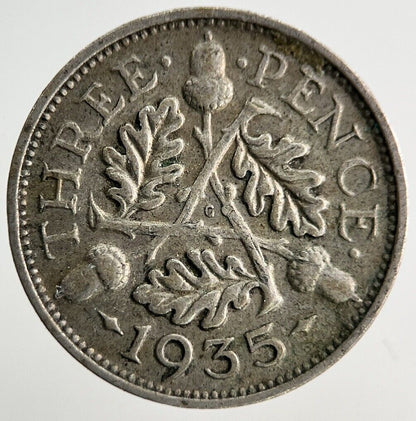 1935 George V Threepence Silver Coin | Collectable Grade