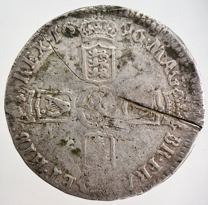 1696 William III Half - Crown Silver Coin | Collectable Grade | a789