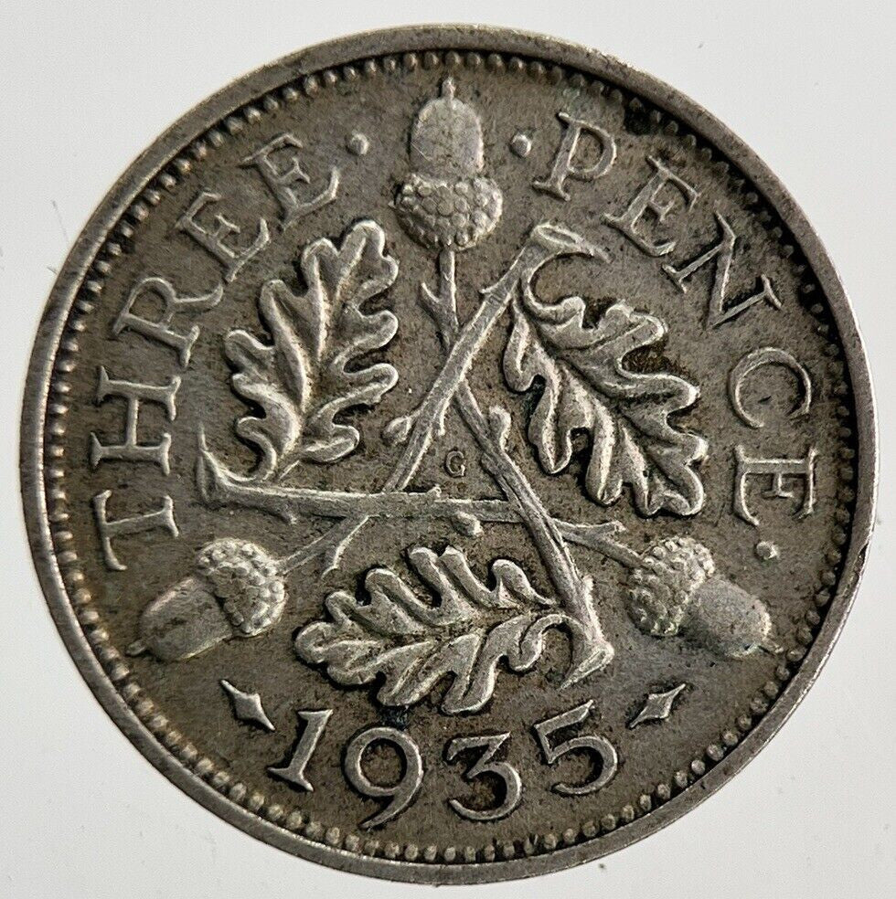 1935 George V Threepence Silver Coin | Very High Grade