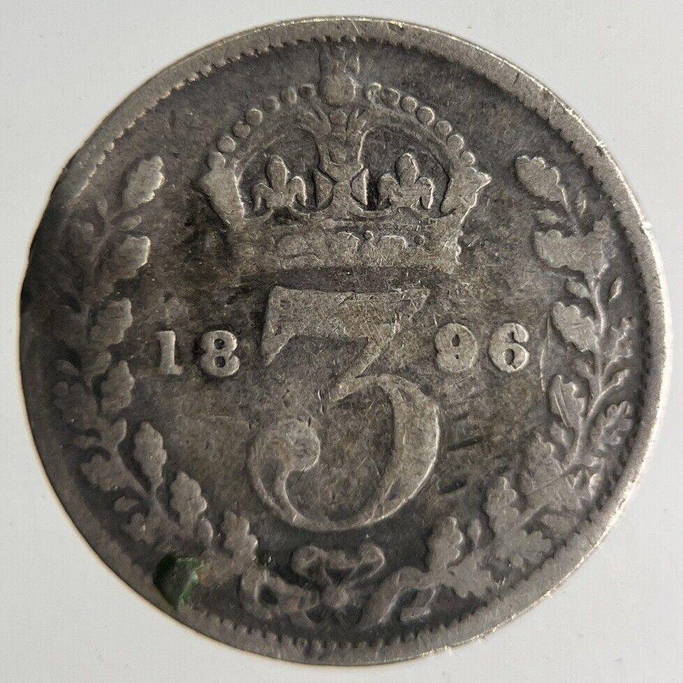 1896 Victoria Threepence Silver Coin | Collectable Grade
