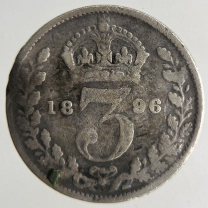 1896 Victoria Threepence Silver Coin | Collectable Grade