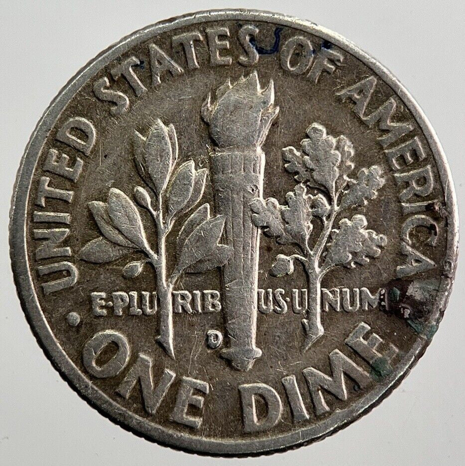 1963 - D US USA Roosevelt Dime Silver Coin | Fine Collectable Grade | a7964