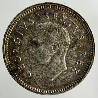 1949 South Africa Threepence Silver Coin | Fine Collectable Grade