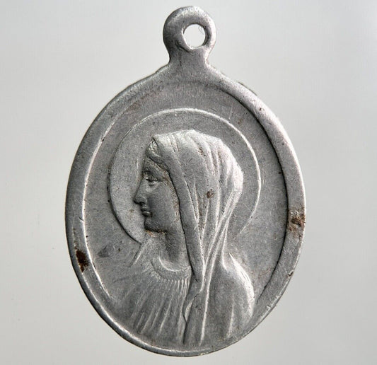 Old Religious Mary Pendant Necklace Charm Amulet | Height 2.5cm | a2958