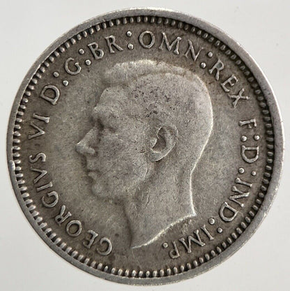 1943 Australia Threepence Silver Coin | Fine Collectable Grade