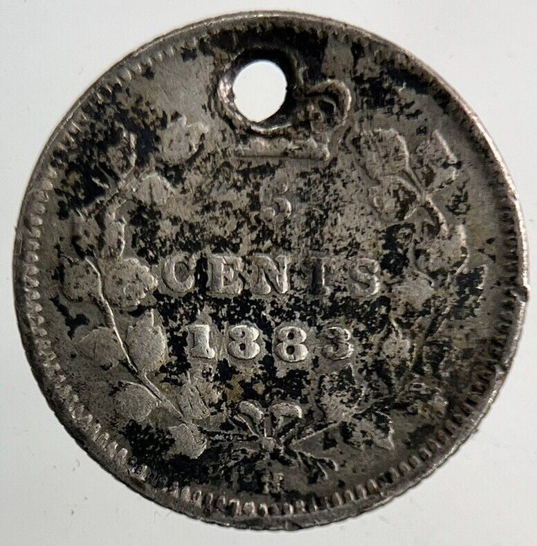 1883 - H Canada 5 Cents Silver Coin | Collectable Grade