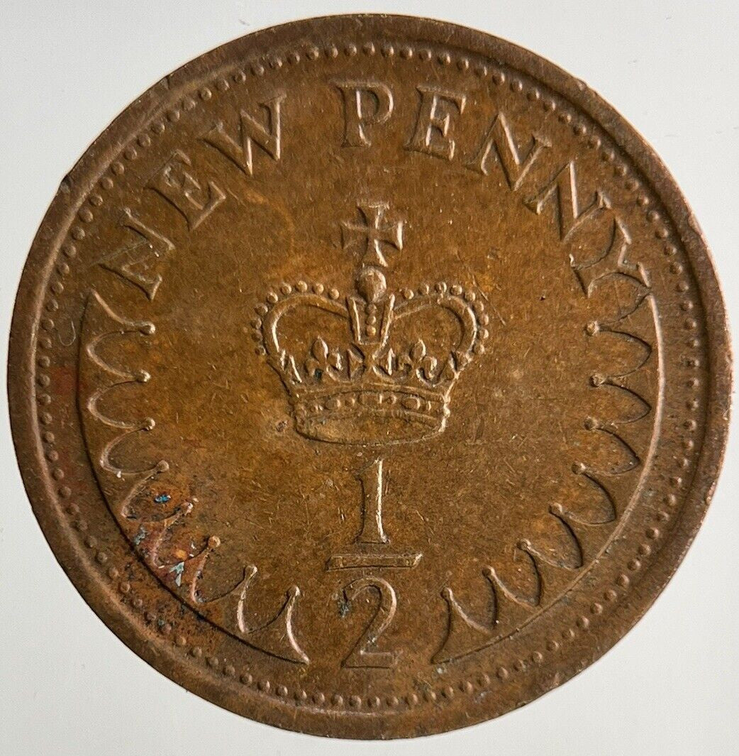 1973 Elizabeth II 2nd New 1/2 Half - Penny Coin | Fine Collectable Grade